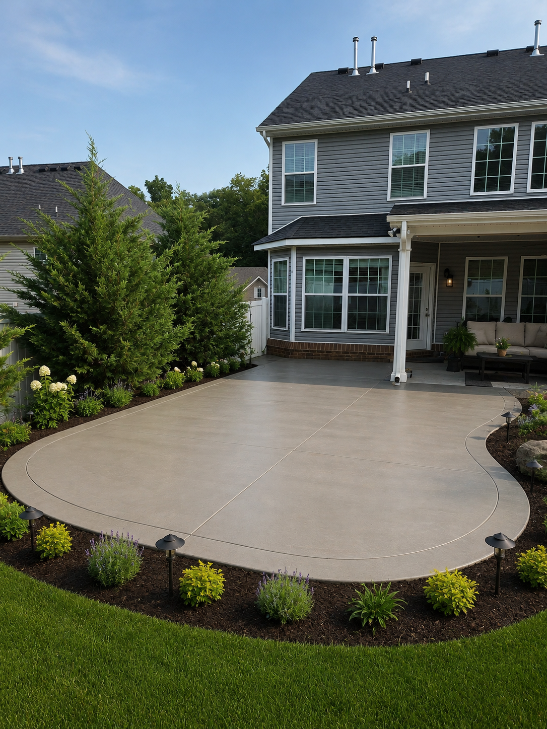Backyard patio transformation