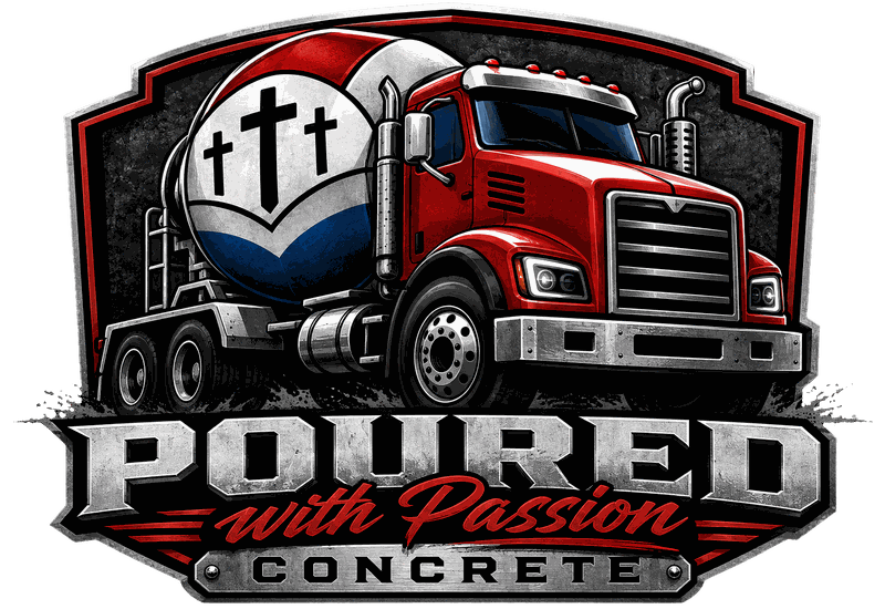 Poured with Passion Concrete logo